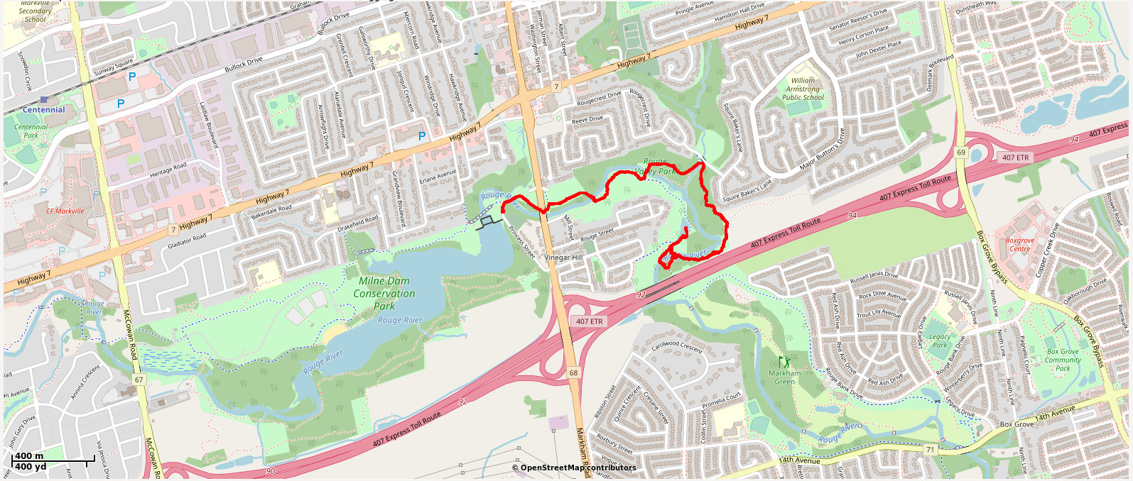 Rouge Valley Park in Markham