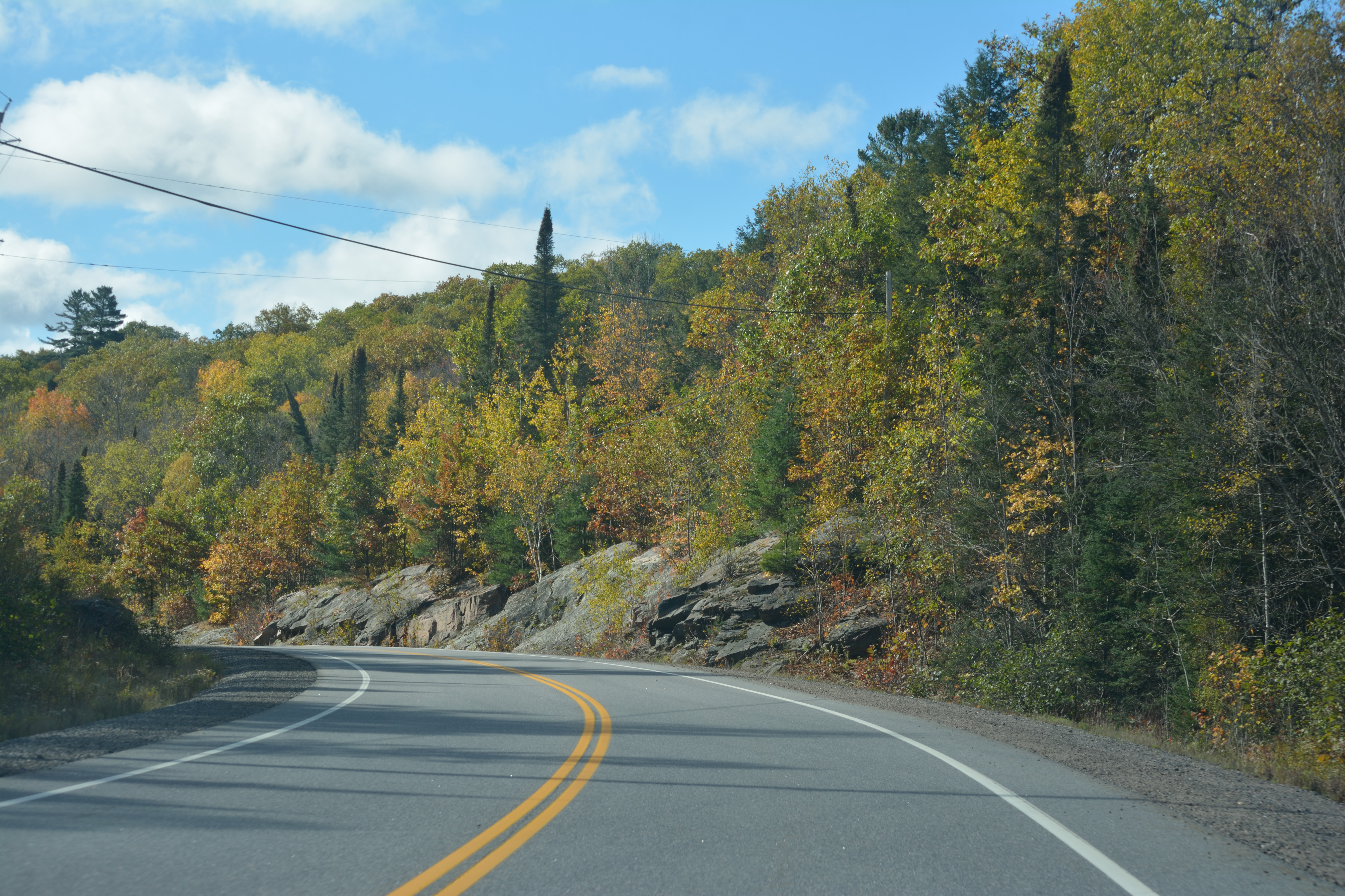 Road in Haliburton.